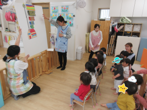 ペープシアターでこいのぼりについて聞いたよ！